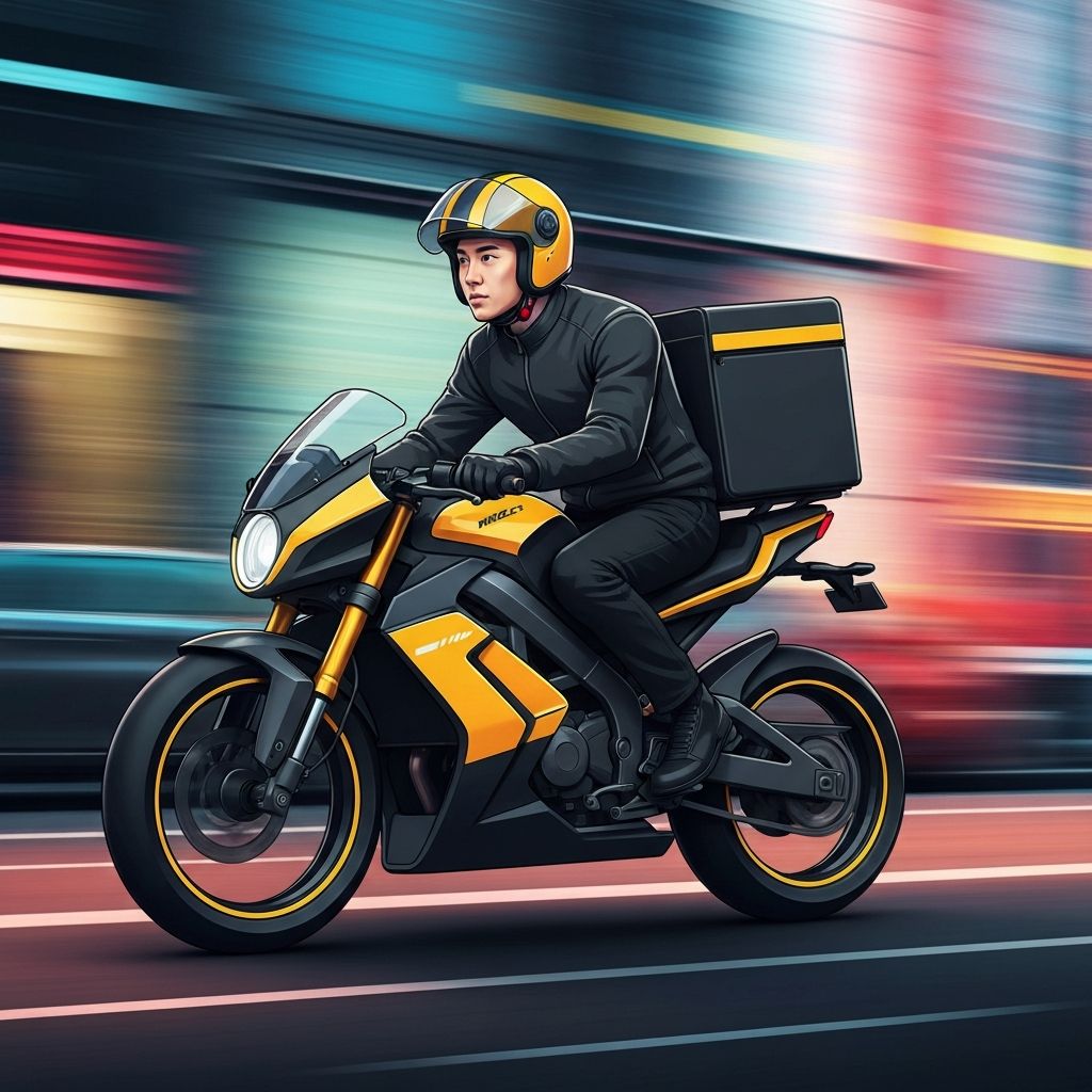 توصيل سريع على الدراجات النارية